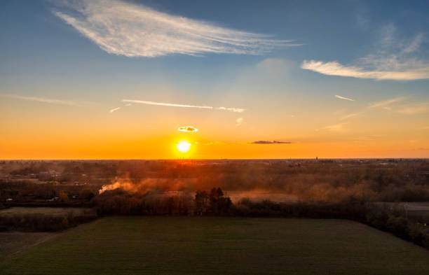 istock Park in autumn - Aerial view 1828708956