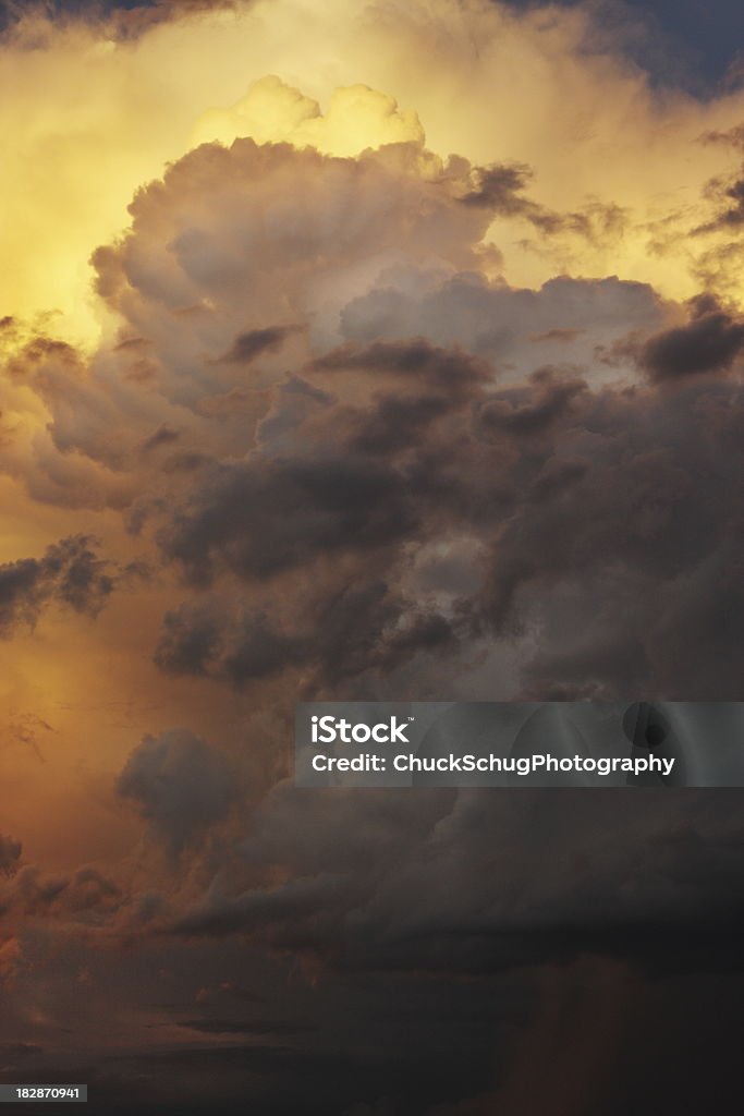 Sunset Monsoon Storm Cloud-Sky - Lizenzfrei Abenddämmerung Stock-Foto