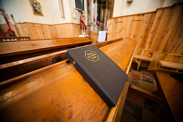 istock Interior of the catholic churche 182871409
