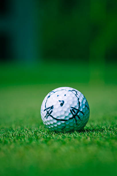 gato bola de golfe - golf child sport humor imagens e fotografias de stock