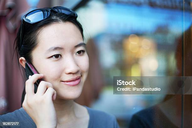 Fashion Lady On The Phone Stock Photo - Download Image Now - 2000, 2000-2009, Adult