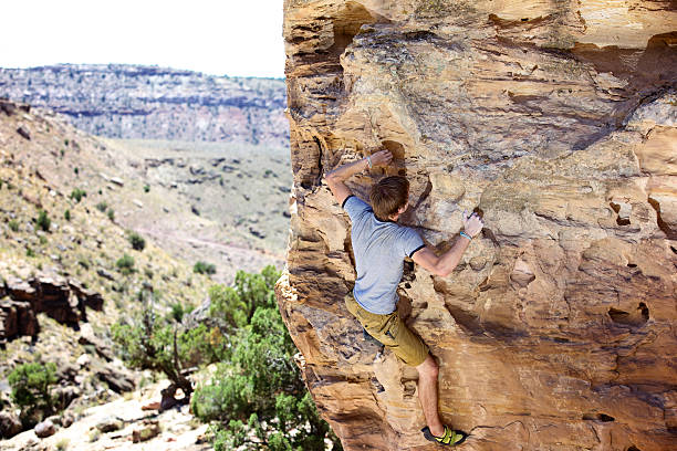 istock colorado rock climbing bouldering 182872785