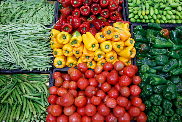 istock Fresh vegetables in a supermarket 182872848