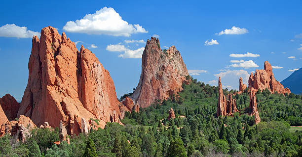 jardim dos deuses - garden of the gods imagens e fotografias de stock