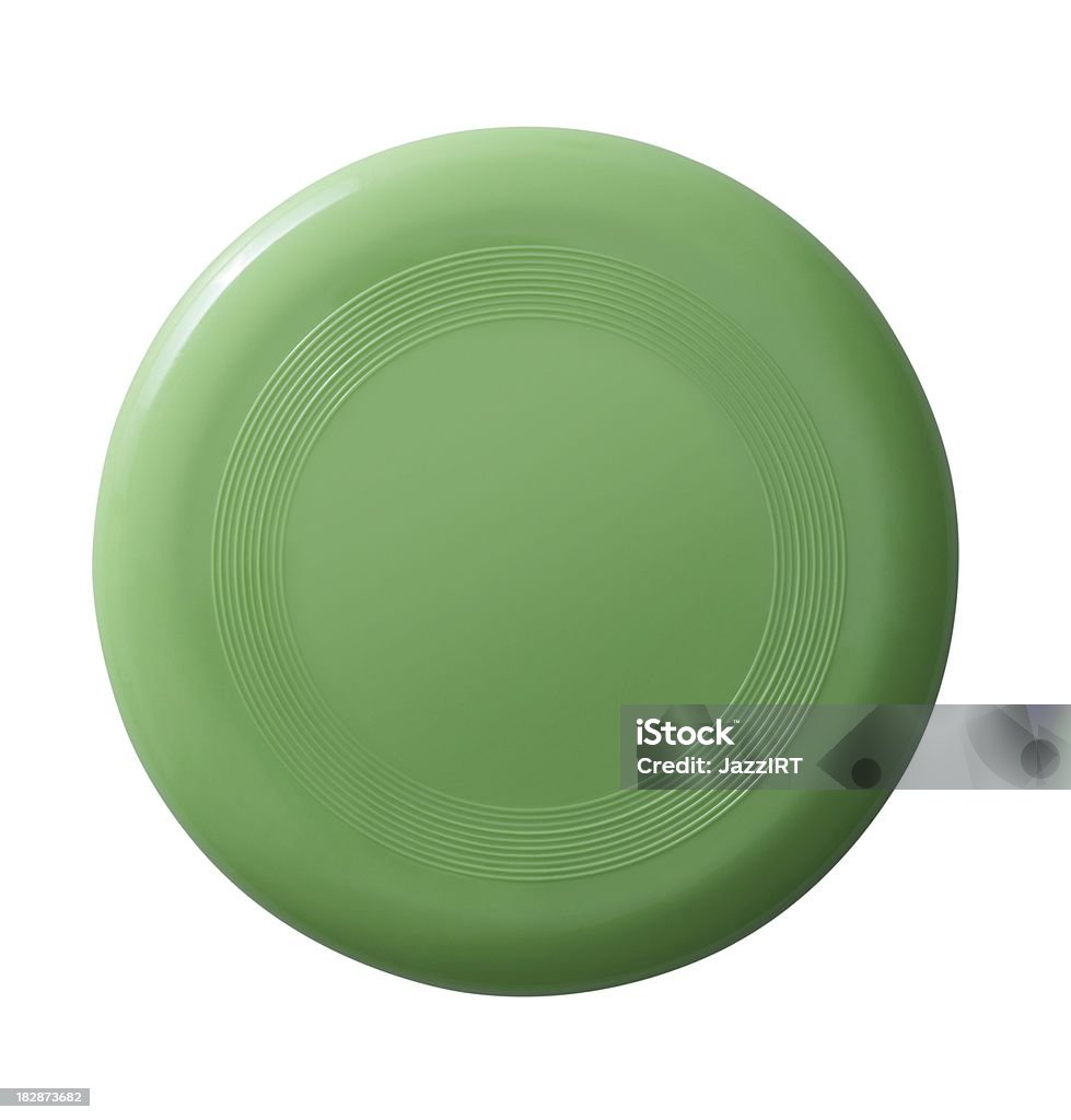 Frisbee (isolated with clipping path over white background) Plastic Disc Stock Photo