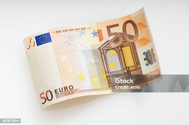 Nota De Cinquenta Euros Dasgalápagos - Fotografias de stock e mais imagens de Nota - Nota, Nota de Cinquenta Euros, Unidade Monetária da União Europeia
