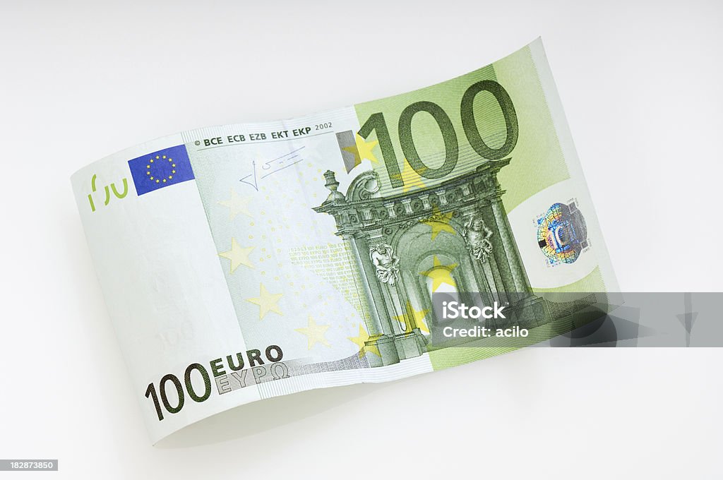 Hice 100 Euro tenga en cuenta - Foto de stock de Billete de banco de cien euros libre de derechos