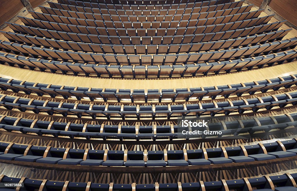 Theater-Sitze - Lizenzfrei Ansicht aus erhöhter Perspektive Stock-Foto