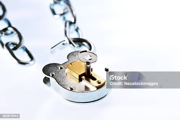 Open Lock And Chain Stock Photo - Download Image Now - Chain - Object, Close-up, Concepts