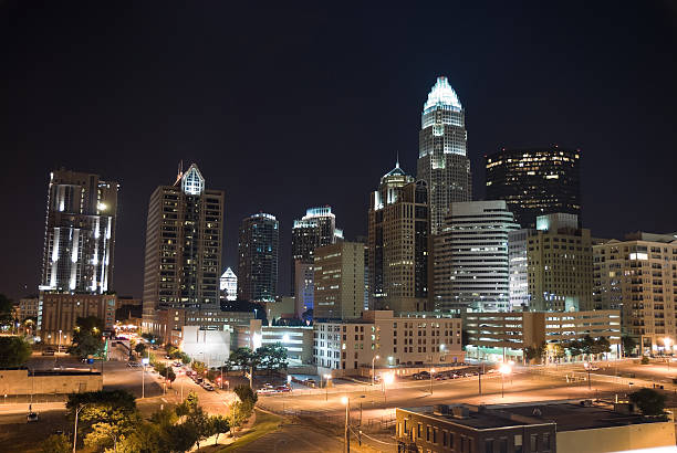 istock night shot of city downtown 182874384