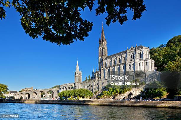 Cathedral Of Lourdes France Stock Photo - Download Image Now - Lourdes - France, France, Grotte Massabielle