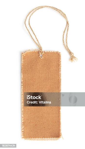 Blank Tag Stock Photo - Download Image Now - Burlap, Blank, Brown