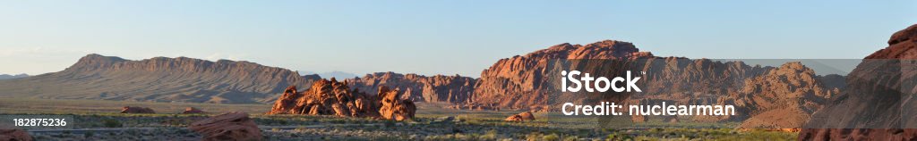 Zachód słońca w Park stanowy Valley of Fire - Zbiór zdjęć royalty-free (Ameryka)