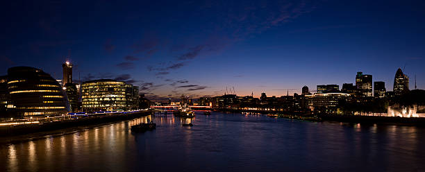 istock London night time Thames panorama 182875495