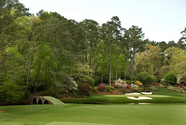 "Photograph of a Beautiful Golf Course, Augusta National, 12th Hole."