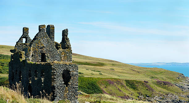 istock Ruins of an old Scottish castle staning on cliffs 182875935