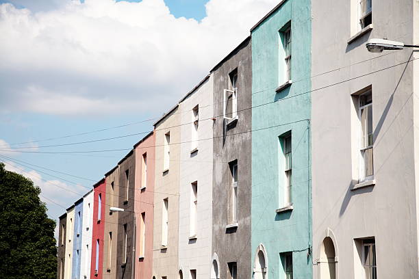 istock Multi-coloured Georgian Houses 182876497