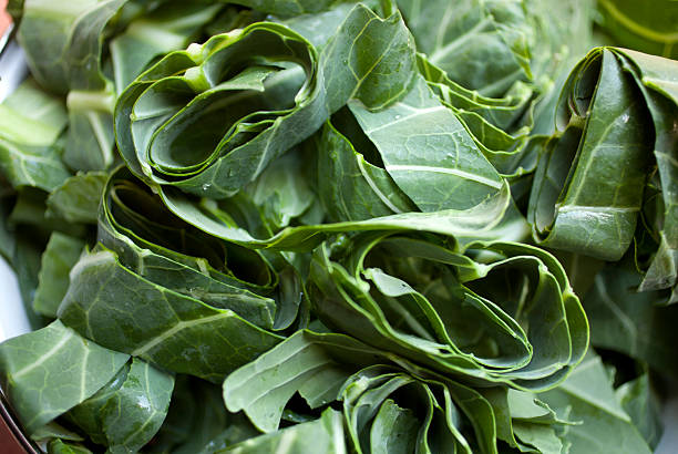 Collard greens stock photo