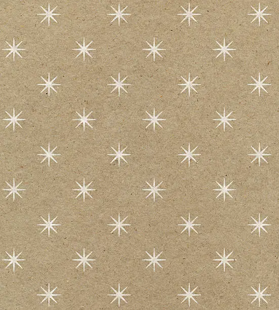 Photo of recycled paper with star pattern