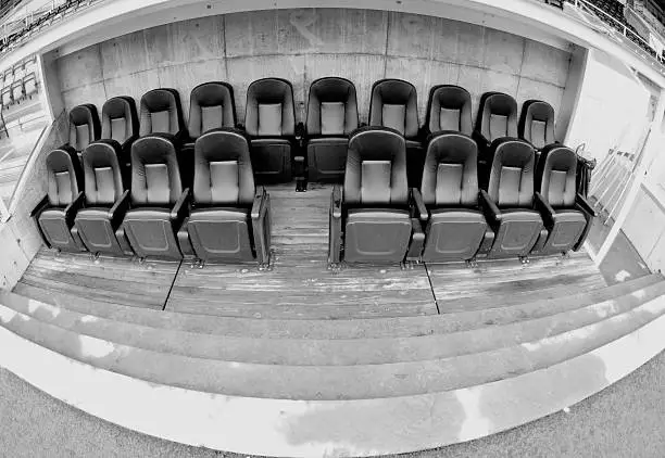 Photo of football stadium seats in norway