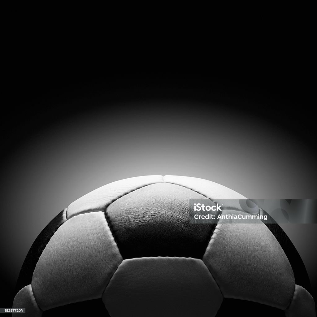 Preto e branco de pele Bola de Futebol - Royalty-free Preto e Branco Foto de stock