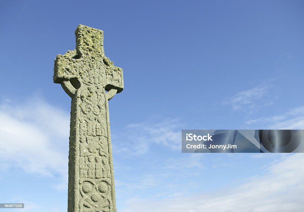Antica Croce celtica - Foto stock royalty-free di A forma di croce