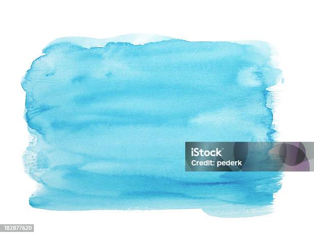 Niebieskie Tło - Stockowe grafiki wektorowe i więcej obrazów Akwarela - Akwarela, Farby wodne, Niebieski