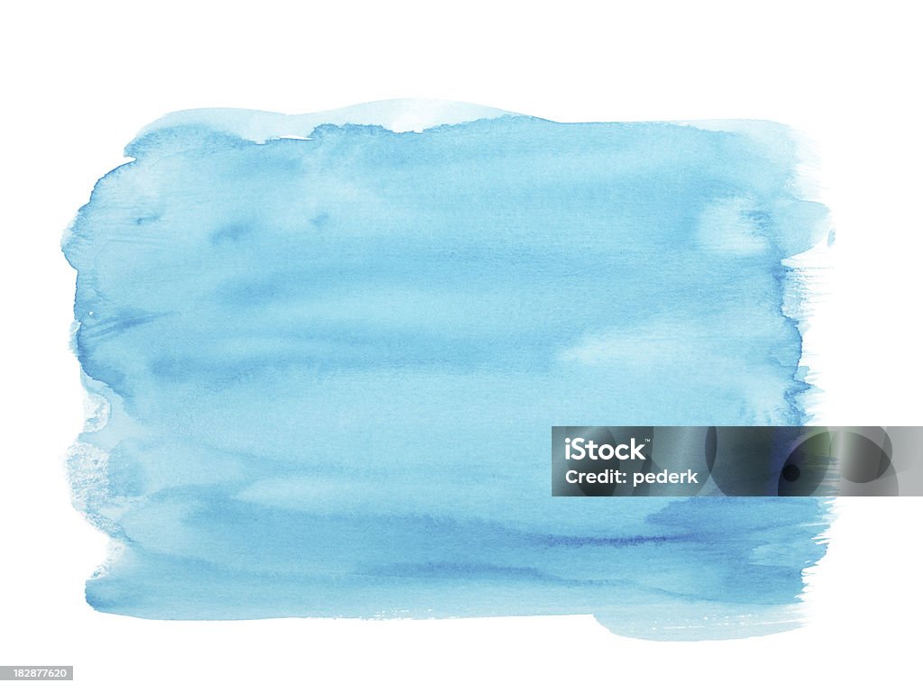 Fundo azul - Ilustração de Pintura em Aquarela royalty-free