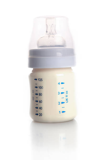 istock Milk in baby bottle 182877841