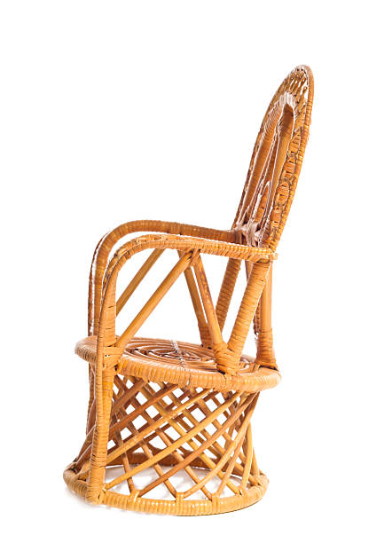 istock Wicker Chair On A White Background 182878943