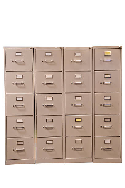 istock Set of Used Filing Cabinets 182878963