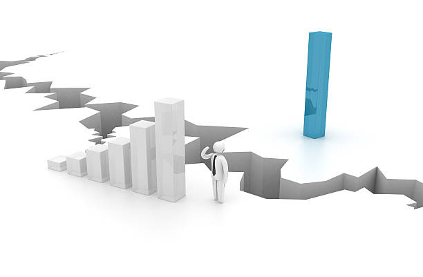 istock Height Chart - Businessman in trouble 182879926