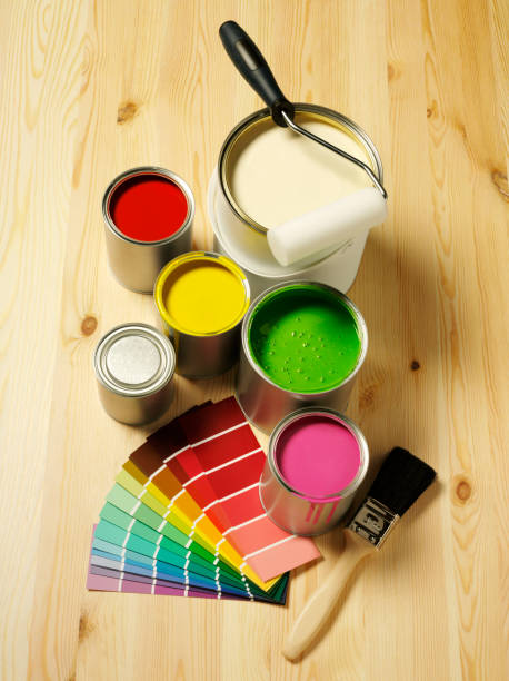 istock Coloured Paints on Wood 182880132