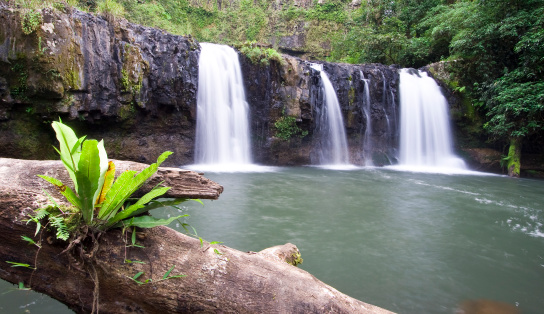 Majestic Nandroya Falls in Queensland's Wet Tropics World Heritage Area.