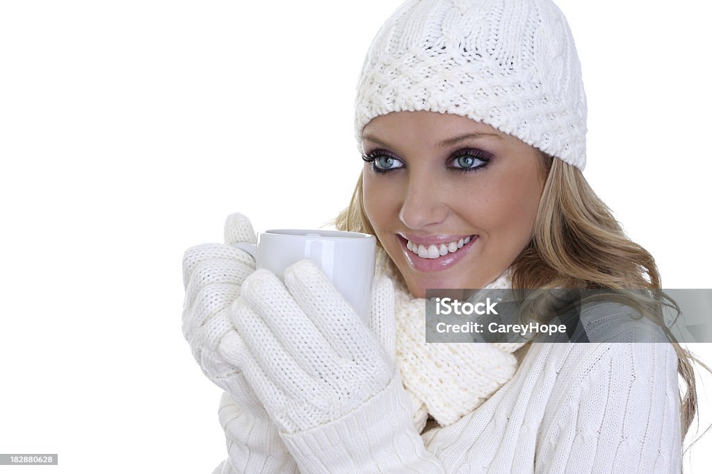 Bella donna invernali - Foto stock royalty-free di Abiti pesanti