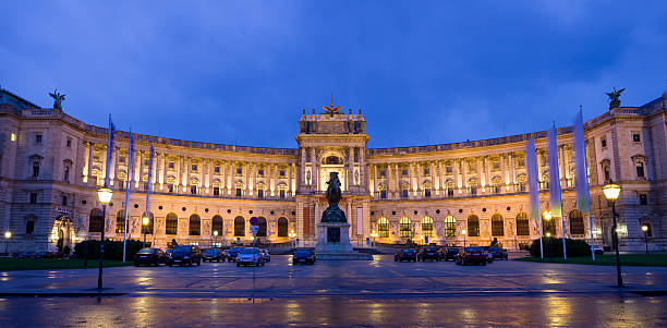 Vienna, Austria "The Hofburg Imperial Palace in Vienna, Austria." heldenplatz stock pictures, royalty-free photos & images