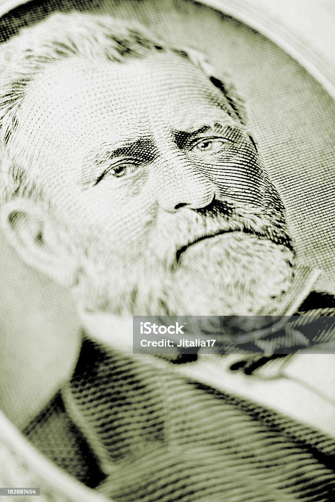 UNITI. Banconota da cinquanta dollari canadesi-Ulysses S. Grant - Foto stock royalty-free di Adulto