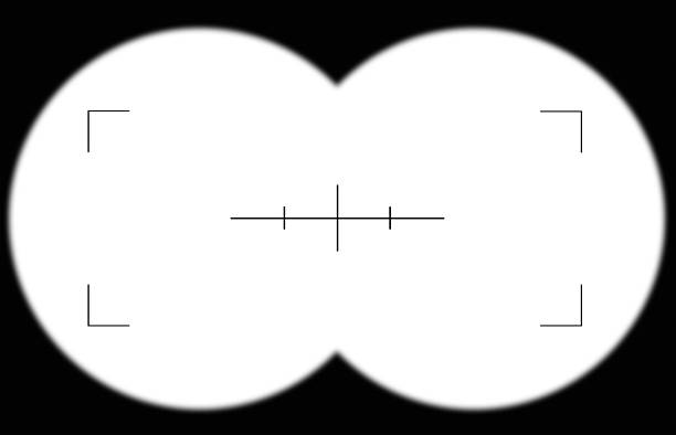 olhando através de um binóculo visor - olhando através imagens e fotografias de stock