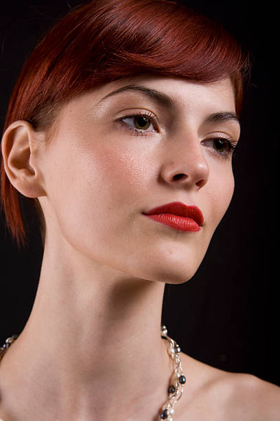 istock Elegant retro woman portrait 182882097