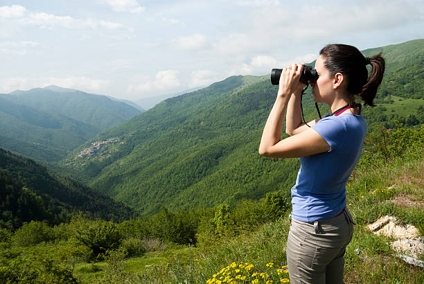 istock Young woman crowns the horizon 182882455