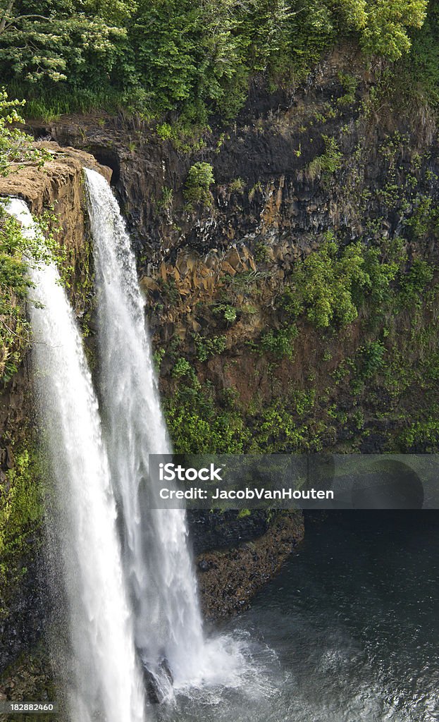 Wailua Falls, Kauai - Foto de stock de Cascata royalty-free