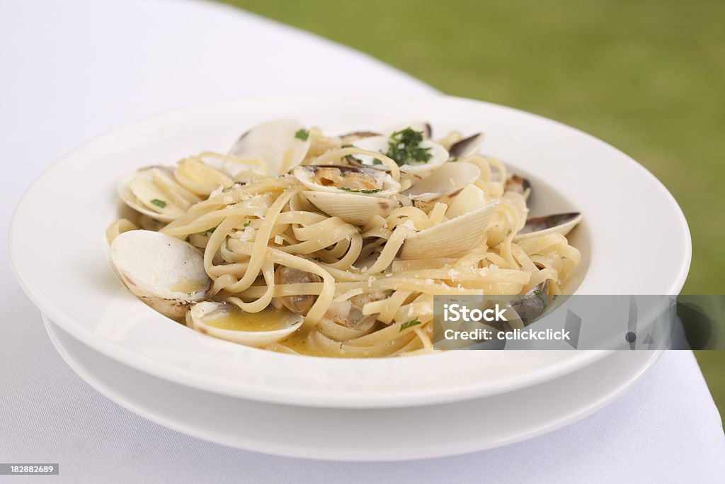 Linguine Vongole - Foto de stock de Almeja - Marisco libre de derechos