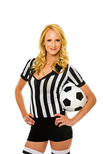 sexy referre de futebol - sex symbol referee women adult imagens e fotografias de stock