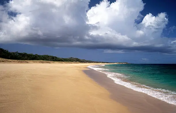 "USA Hawaii Molokai, Papohaku Beach."