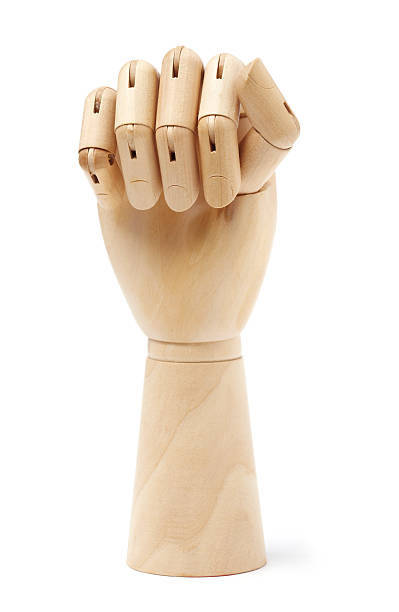 istock Wooden fist 182883075