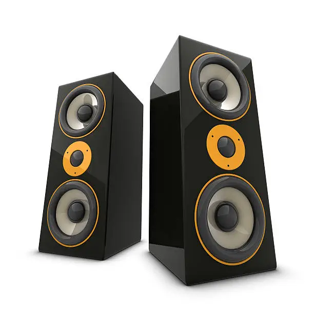 Photo of Two huge speakers