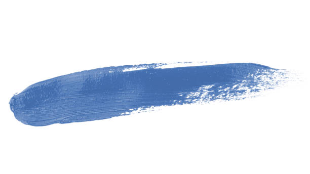 istock Line stroke of paint as a design underline element isolated over the white background 1828843652