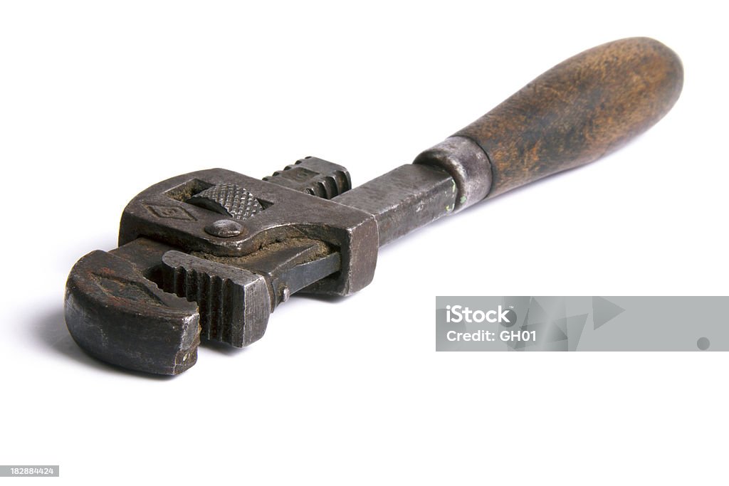 Pipe Wrench Vintage - Photo de Ajuster libre de droits