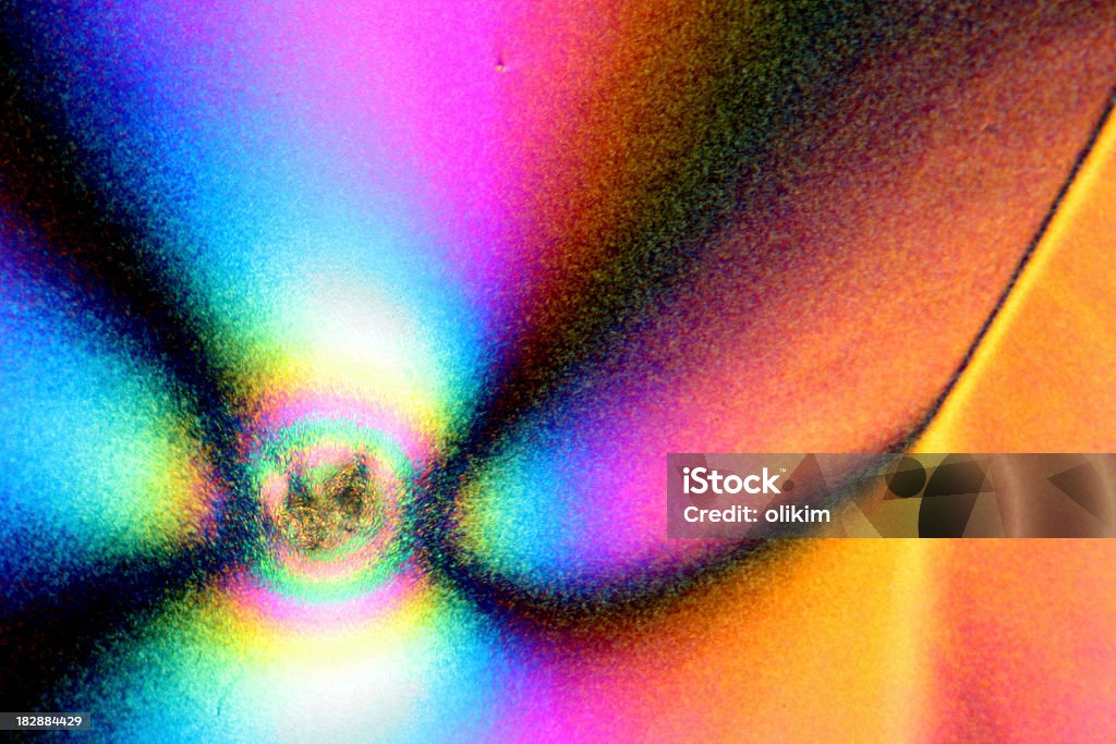 Vitamin C Kristalle "under the microscope" - Lizenzfrei Kristallisation Stock-Foto