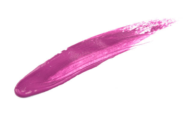 istock colored brush stroke paiting over isolated background, canvas watercolor texture, lipstick smudge 1828844688